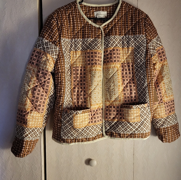 Anthropologie Collarless Quilted Jacket - Picture 4 of 6
